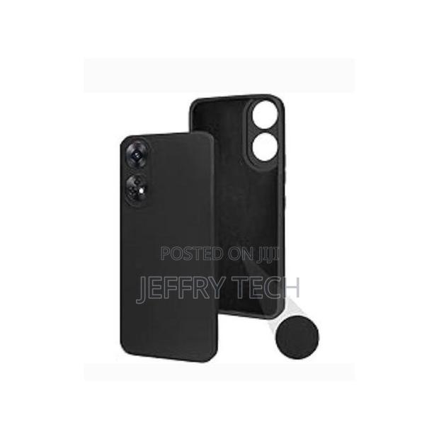 Silicon Back Case for Oppo A18 - Black