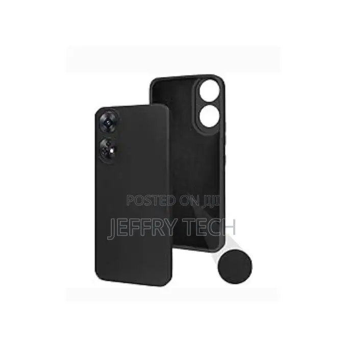 Silicon Back Case for Oppo A18 - Black