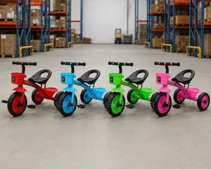 Light Weight Comfortable Seat 1-3yrs Age 3 Wheels Kids Tricycles