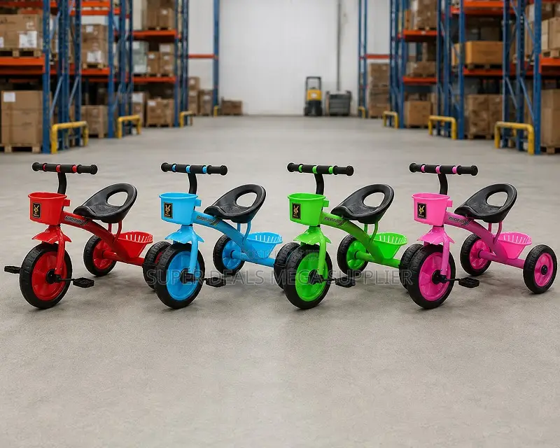 Light Weight Comfortable Seat 1-3yrs Age 3 Wheels Kids Tricycles