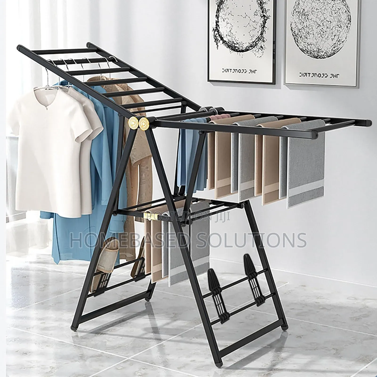 Metallic Movable Cloth Drying Rack