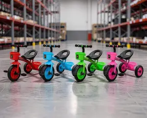 Boys and Girls Comfortable Seat 1-3yrs Age 3 Wheels Kids Tricycles