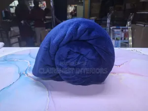 Light and Dark Blue Machine Washable Fleece Blankets