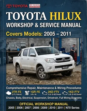 Service and Owners Manual: Toyota Hilux. 1kd, 2kd, 2tr, D-4d