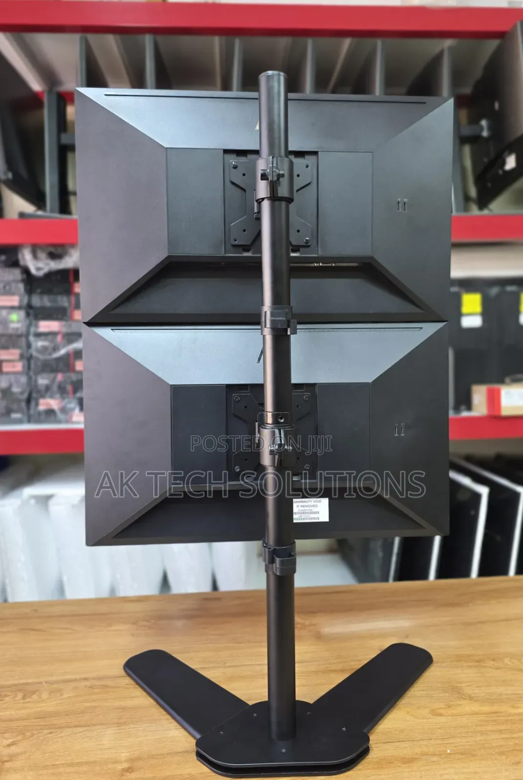 Vertical Dual Monitor Mount Supports 24/27 Inch @Ksh 4999