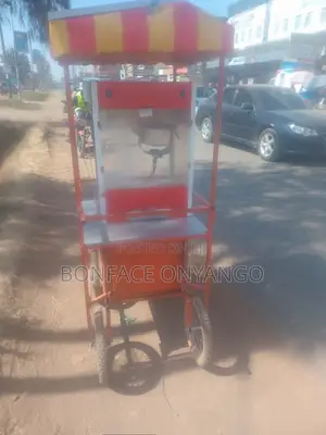 Automatic Caramel Popcorn Making Machine, Four Wheels, Gas,solar,
