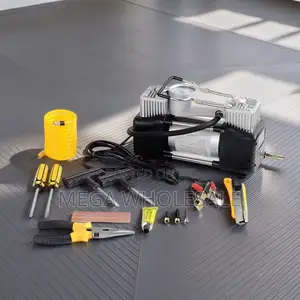 Portable Heavy Duty 12V Double Cylinder Car Air Compressor Pump