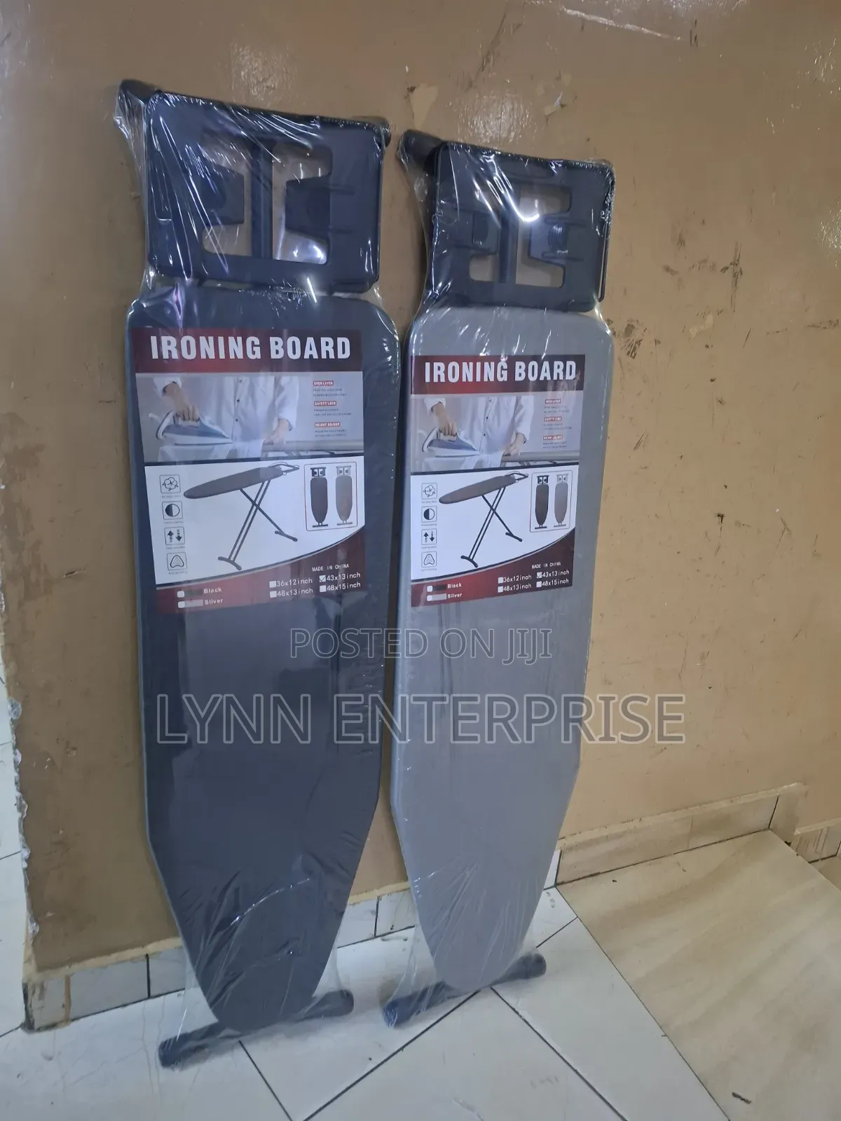 IRONING BOARD Size: 109*33cm 
Foldable and Imported Ironing Board