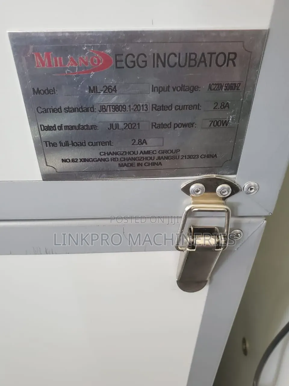 Milano 264 Automatic Electric Eggs Incubator