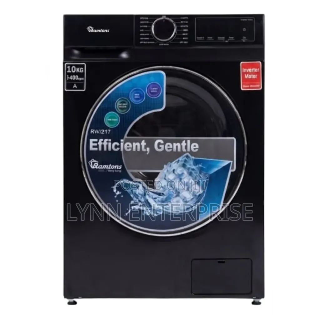 10kgs Ramtons Washing Machine 10kg Wash and Spin BLACK RW217 ..