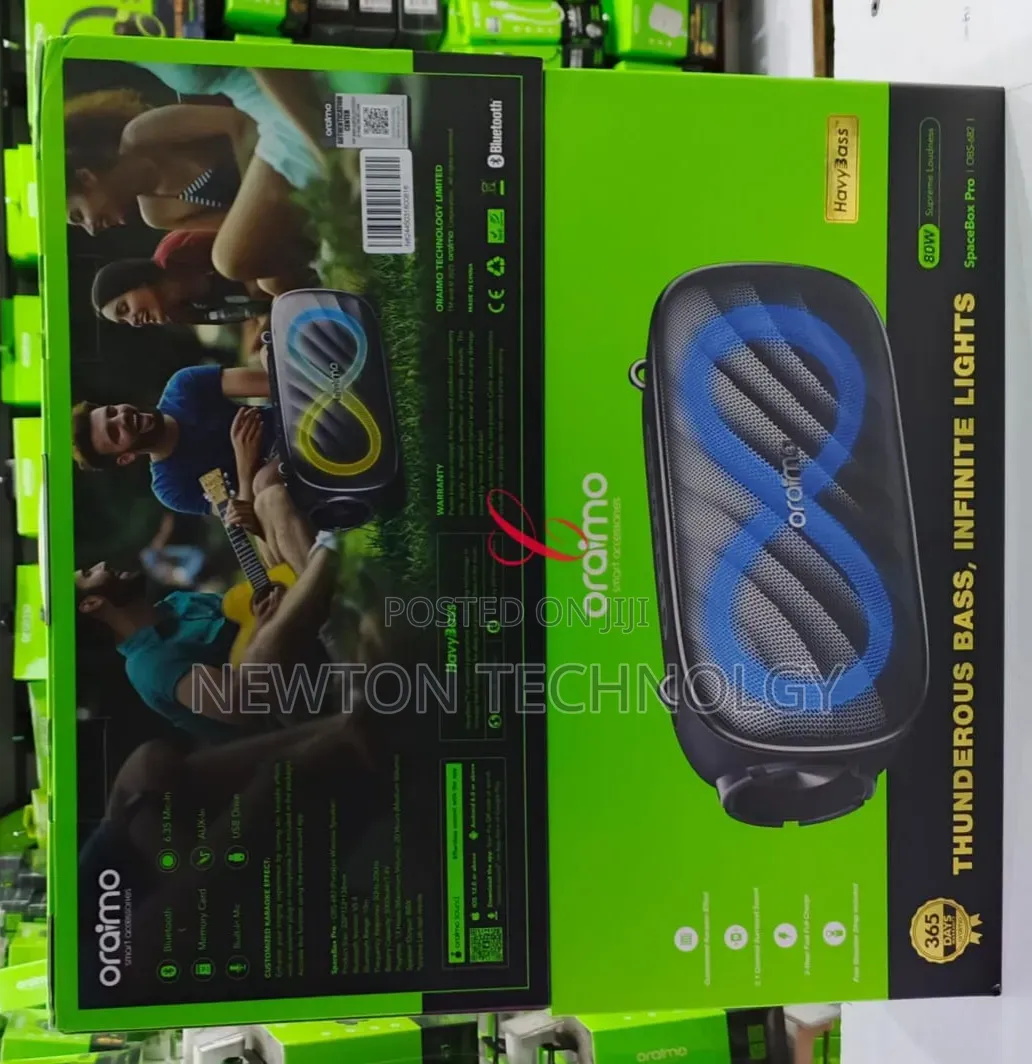 Oraimo SpaceBox Pro OBS-682 *80W Supreme Loudness* 20hrs Playtime
