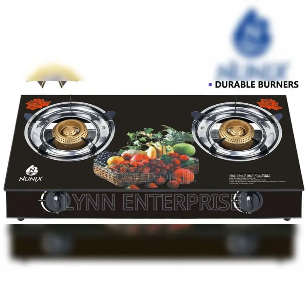 Nunix 2Burner Auto Ignation Glass Top Cooker