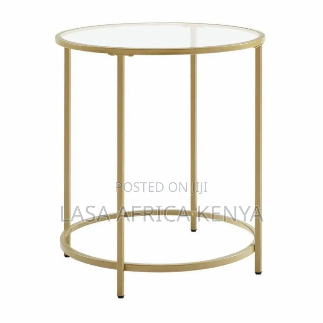 Gold Round Side Table