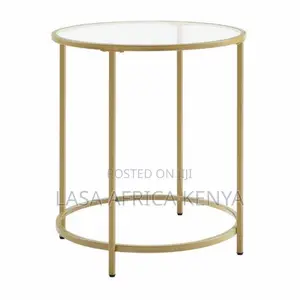 Gold Round Side Table