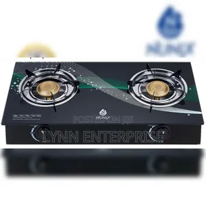 Nunix GC-007 Auto Ignation 2Burner Glass Top