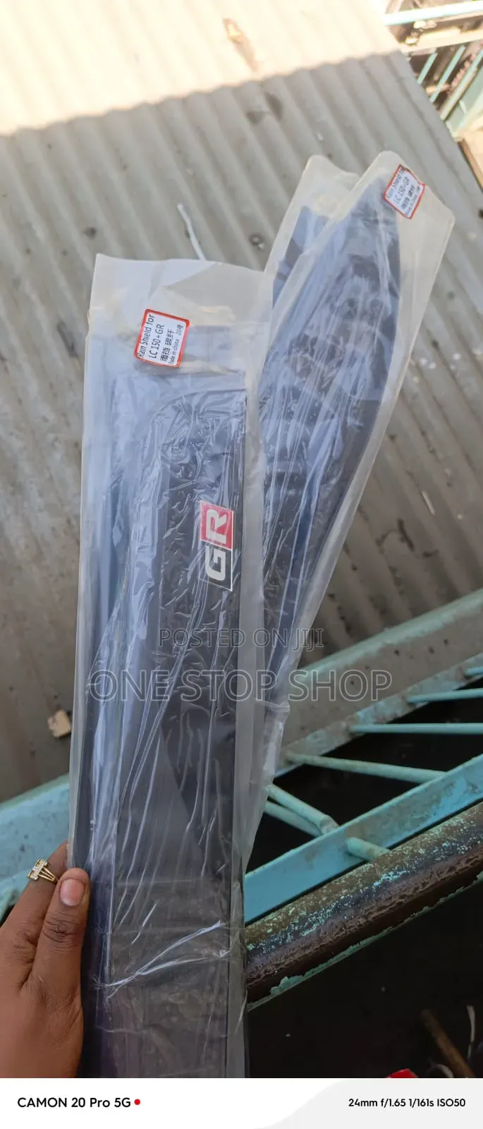 4pc GR Branded Prado 150 Car Door Rain Visors Guards