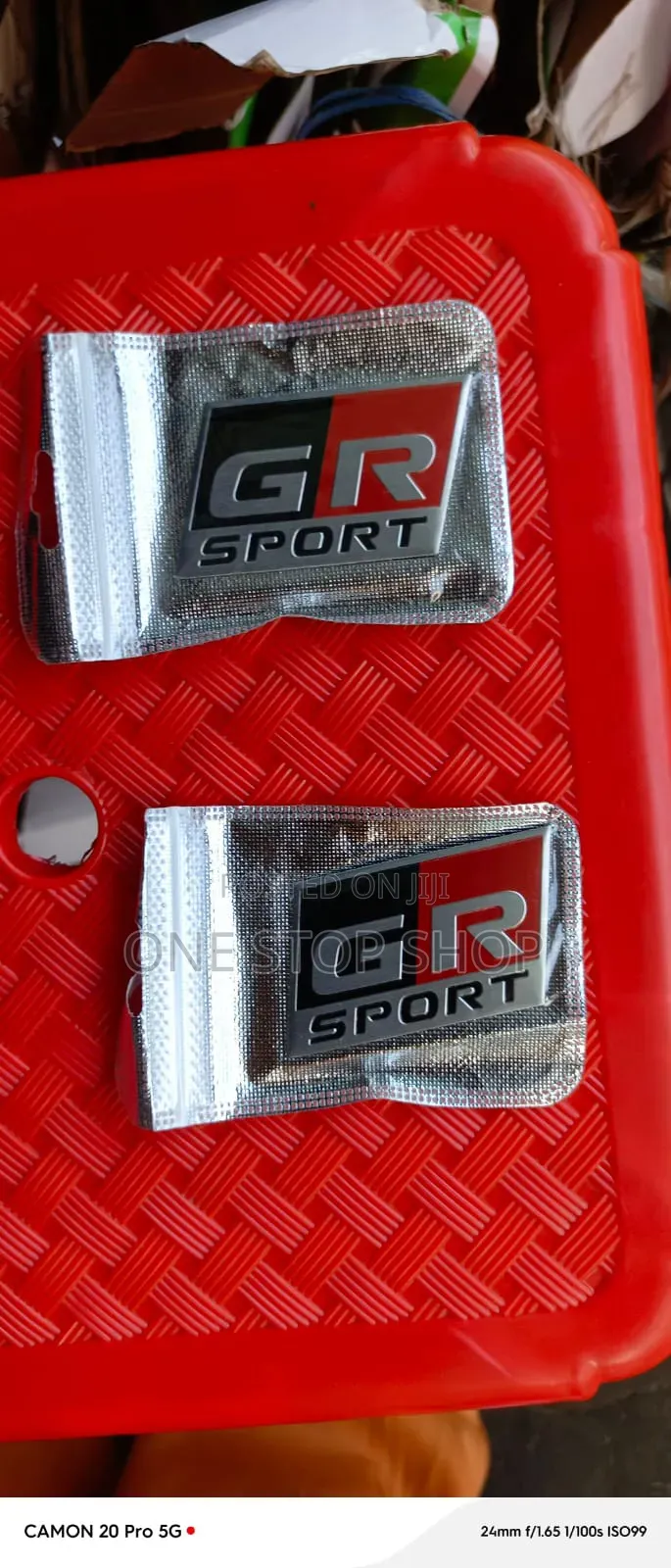 1pc Toyota GR Sport Metal Emblem Badge Sticker