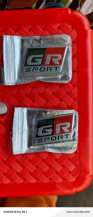 Metal Alloy With Self Adhesive Backing GR Sport Badge