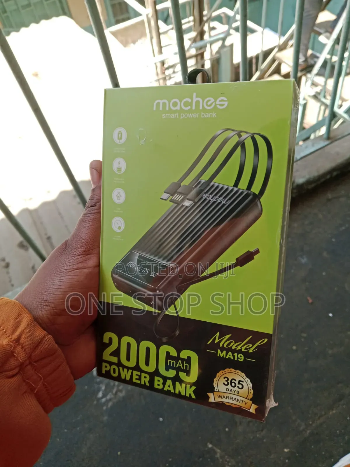 20000mah Back Up Battery Machee Powerbank With LCD Display,cables