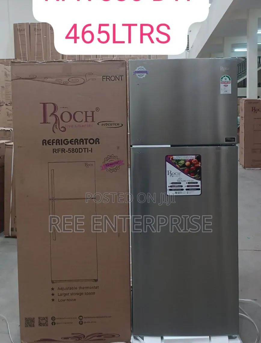 465 Litres Roch **Double Door No Frost  Refrigerator With Inverter