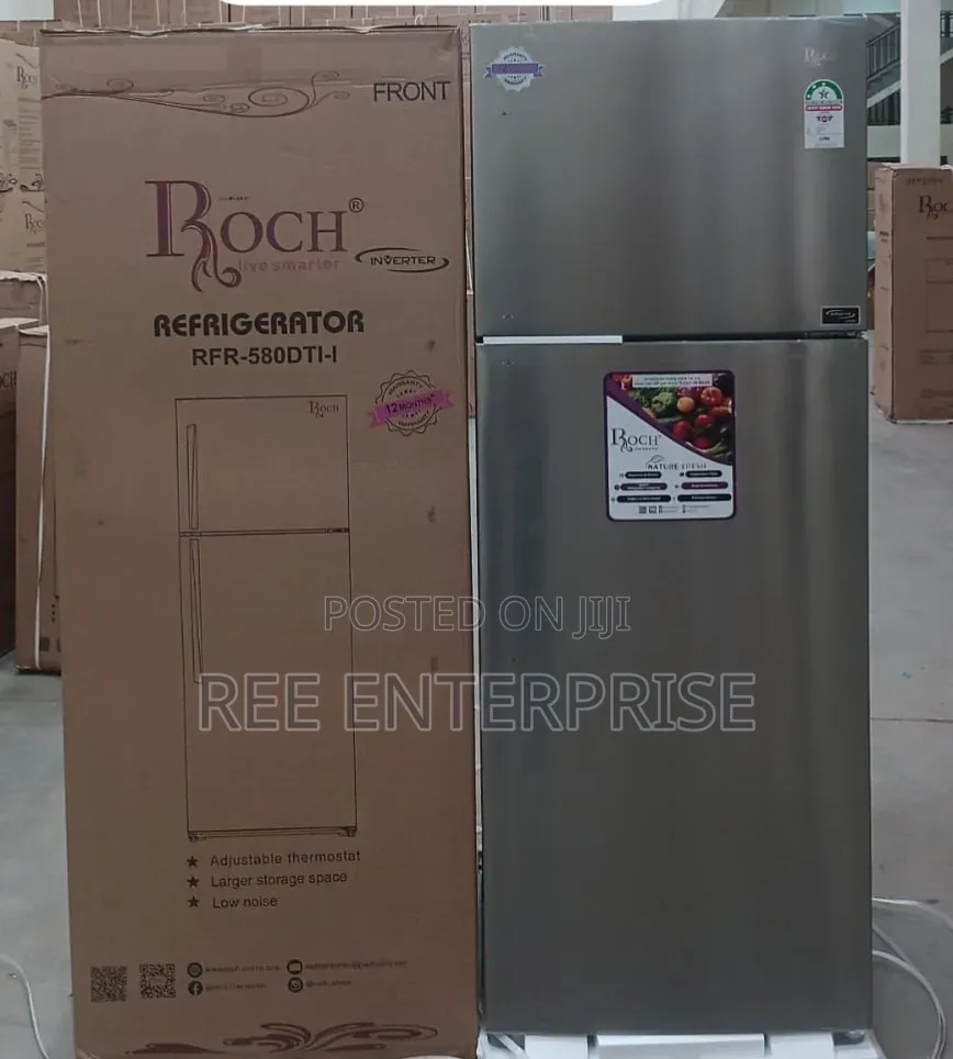 465 Litres Roch **Double Door No Frost  Refrigerator With Inverter