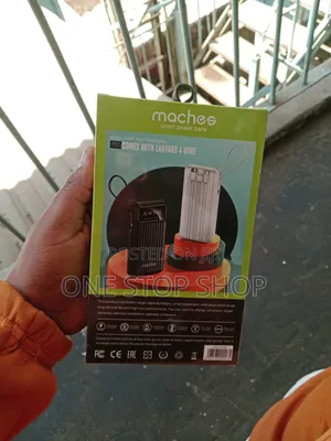 20000mah Machee Powerbank With Integrated Lanyard &4charging Wires