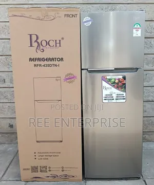 348 Litres Roch Double Door No Frost 2 Star ⭐ Refrigerator