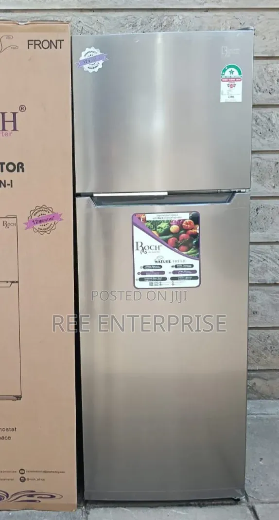 Energy Saving No Frost Double Door Roch Refrigerator 255 Litres