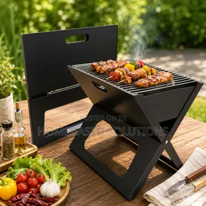 Heavy Portable Barbecue CHARCOAL Grill X-Type,Size 48/27.5cm*