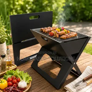 Heavy Portable Barbecue CHARCOAL Grill X-Type,Size 48/27.5cm*
