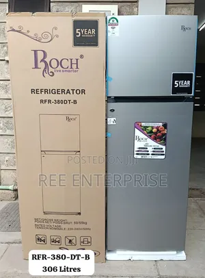 *Roch Double Door Door 306 Litres Refrigerator 2 Star Rating