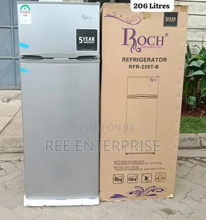 Double Door  Roch Refrigerator  Model RFR-250-T-B 206 Litres  Fridge