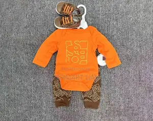 3-Piece Baby Clothing Set - Bodysuit, Trousers and Shoes