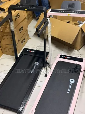 Euromax Foldable Walking Pad Treadmill With Incline Handrails,