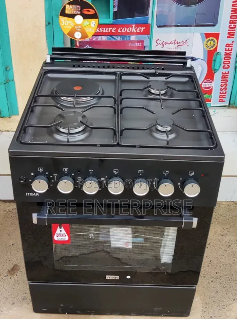 3Gas + 1Electric MIKA Standing Cooker 60X60 3+1 Jet Burners