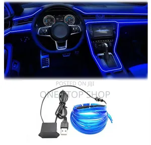 5mtrs Ambient El Wire Light Kits Upgrade Car Dashboard Console Trim