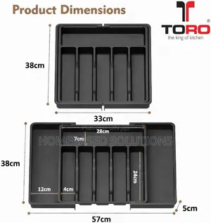 Large Size 38x 33-57cm Expandable Cutlery Drawer Organizer