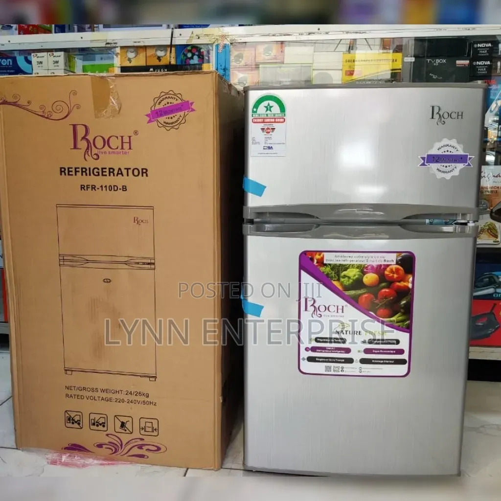 Roch 85L 110DB Double Door Refrigerator