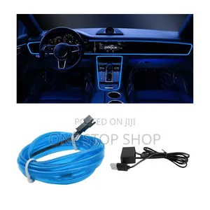 5mtrs Vibrant Blue Glow USB Custom Car Ambient Dashboard Lighting