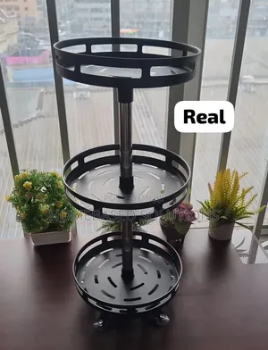 Multifunctional 3 Tier Rotating Shelving