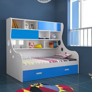 Modern Kids Storage Bed With Study Shelves. Free Delivery Countrywide