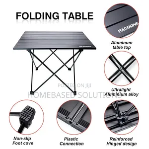 53x50x50cm Foldable Metallic Picnic Camping Table