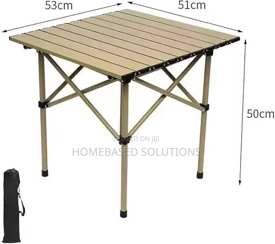 53x50x50cm Foldable Metallic Picnic Camping Table