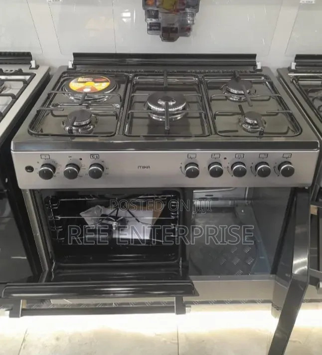 🔥Mika Standing Cooker 4gas + 1 Electric Has Gas Compartment