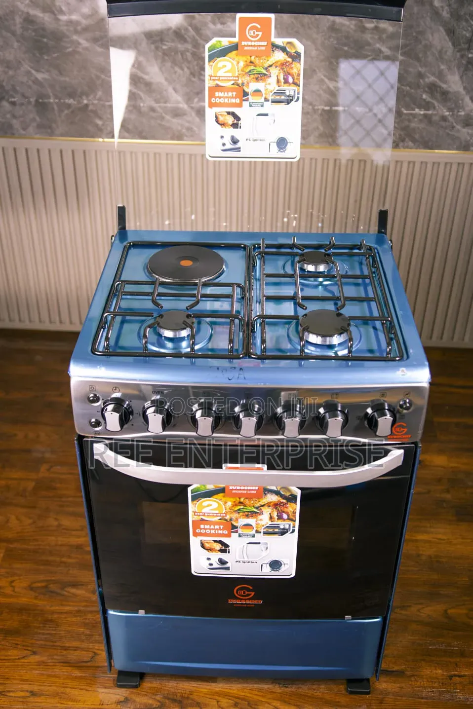 3gas + 1electric Rapid Hot Plate Eurochef 60*65