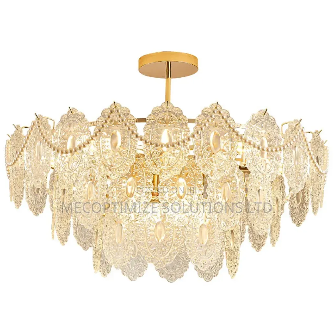 Modern Luxury Frosted Glass Chandelier