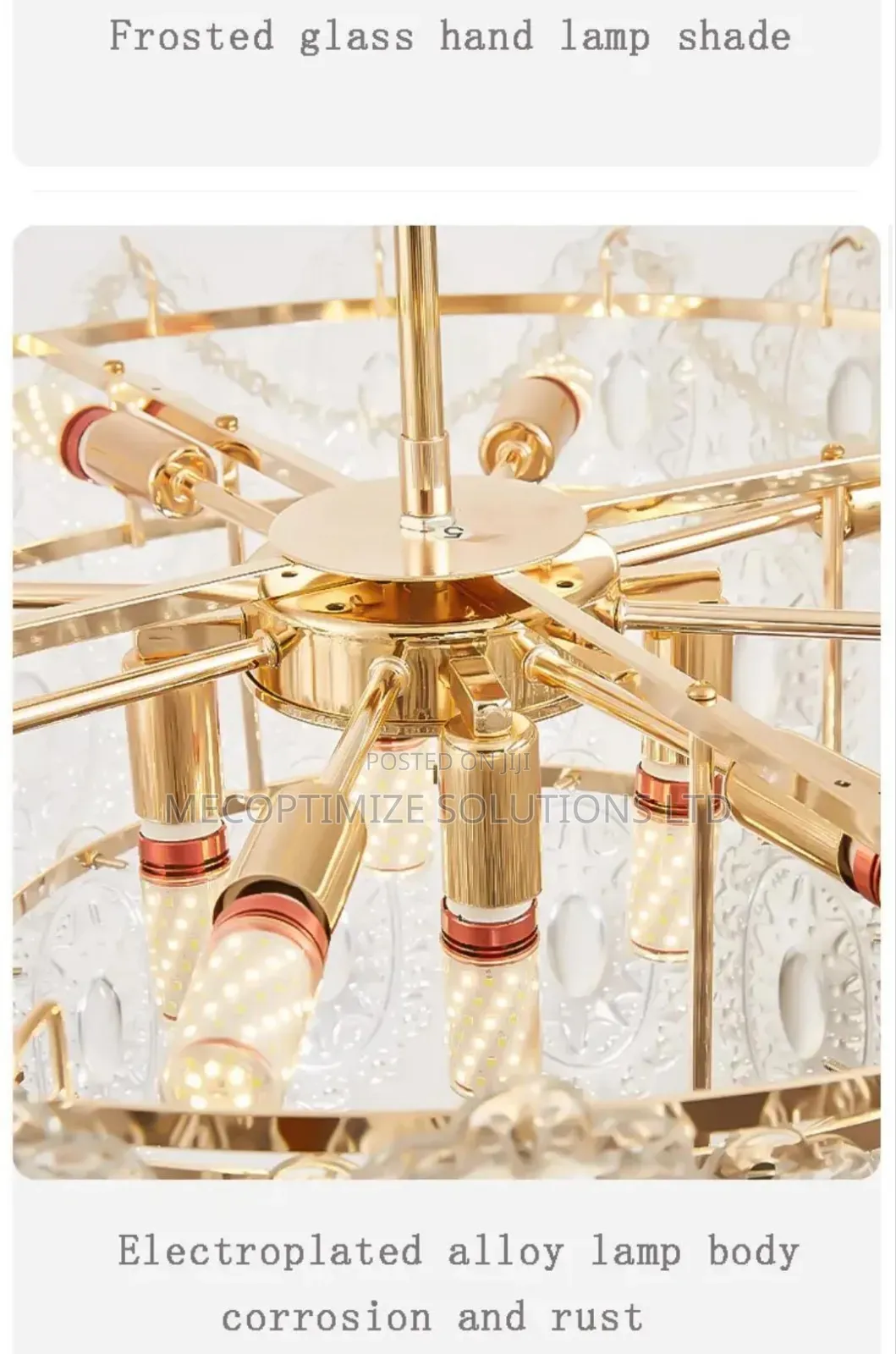 Modern Luxury Frosted Glass Chandelier