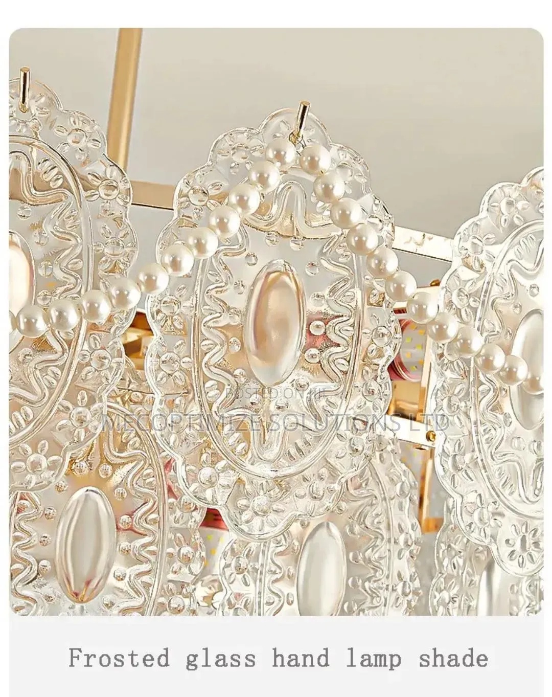 Modern Luxury Frosted Glass Chandelier