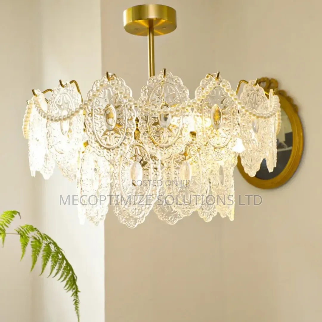 Modern Luxury Frosted Glass Chandelier