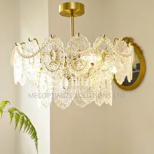 Modern Luxury Frosted Glass Chandelier